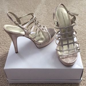 Cute gold high heels size 10